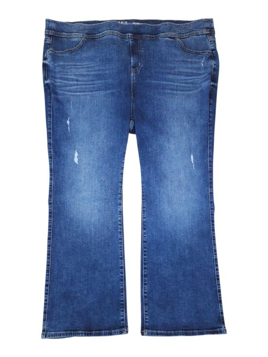 Torrid Womens Lean Jean Slim Boot Super Soft Denim Size 4S Blue Pull On - Picture 2 of 10